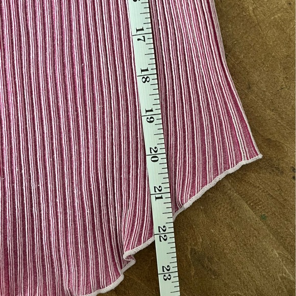 Vintage Striped Sleeveless Top in Pink and White - Picture 5 of 9